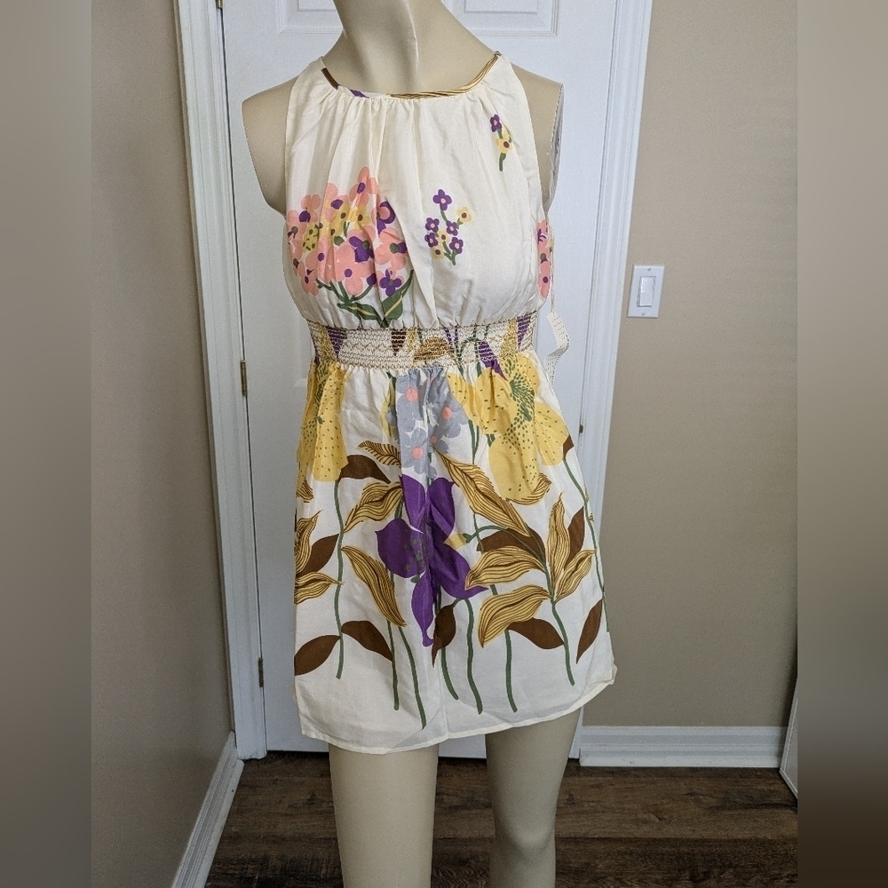 Corey Lynn Calter NWT Sleeveless Floral Garden Midi Dress Women's 2